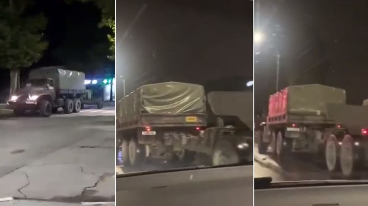 Convoaie militare, văzute noaptea pe străzile din Chișinău și Cahul. Ministerul Apărării vine cu explicații