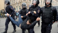 Tânăr arestat la un protest, în Rusia