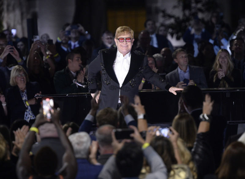 Elton John Preforms on the South Lawn of the White House