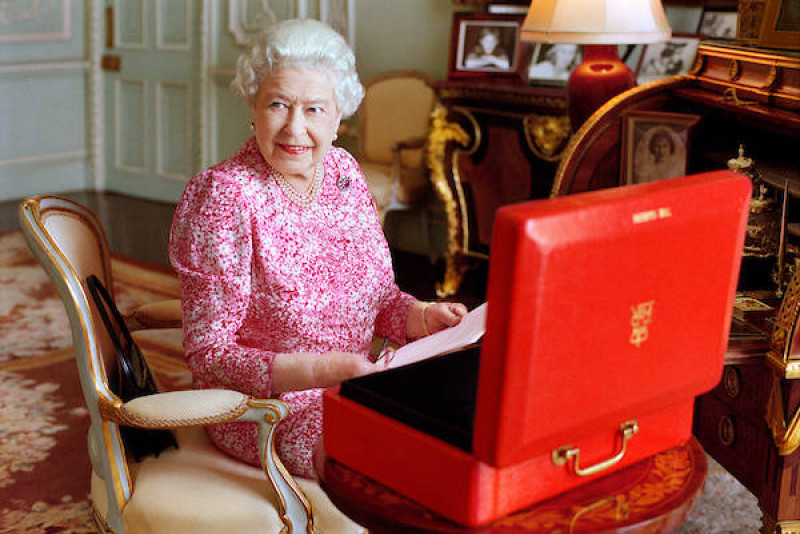 regina elisabeta cutie rosie profimedia