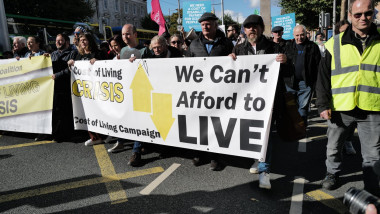Cost of Living crisis protest in Dublin, Ireland - 24 Sep 2022