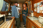 YOUNG COUPLE MOVE ONTO BARGE TO SAVE MONEY ON RISING BILLS