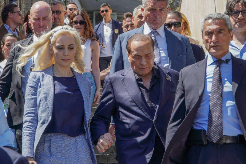 Silvio Berlusconi together with Marta Fascina his current partner will be at the national convention organised by his party in Naples tomorrow