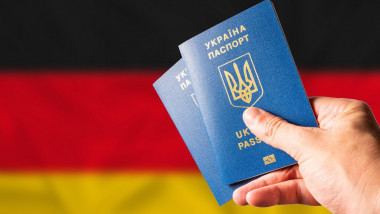 pasapoarte ucrainene pe steagul germaniei