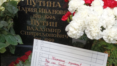 Scrisoare mormânt părinți Putin