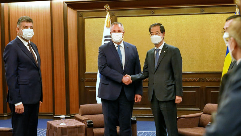 Premierul Nicolae Ciucă, întrevedere cu prim-ministrul sud-coreean Han Duck-soo