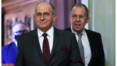 Zbigniew Rau și Serghei Lavrov