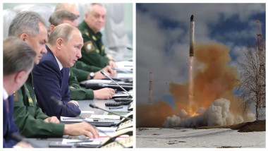 Vladimir Putin și testarea unei rachete balistice intercontinentale în Rusia