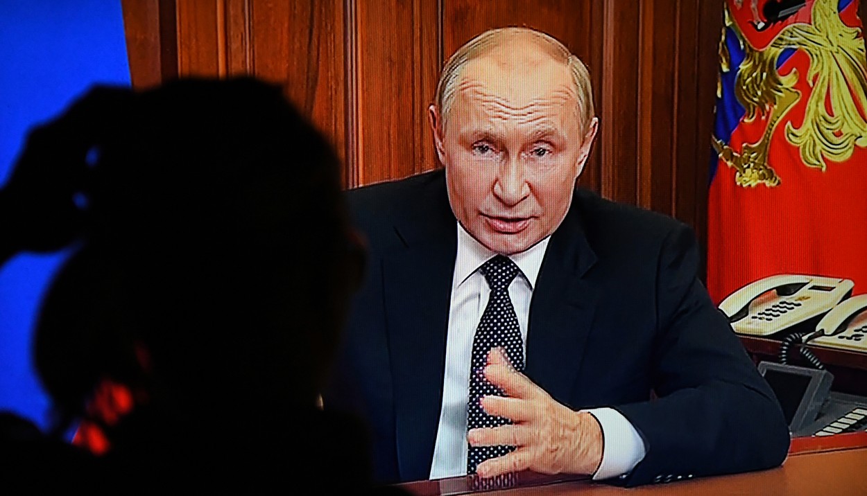Putin, discurs cinic: „Chiar și astăzi, în ciuda tragediei actuale, avem un mare respect pentru poporul ucrainean”