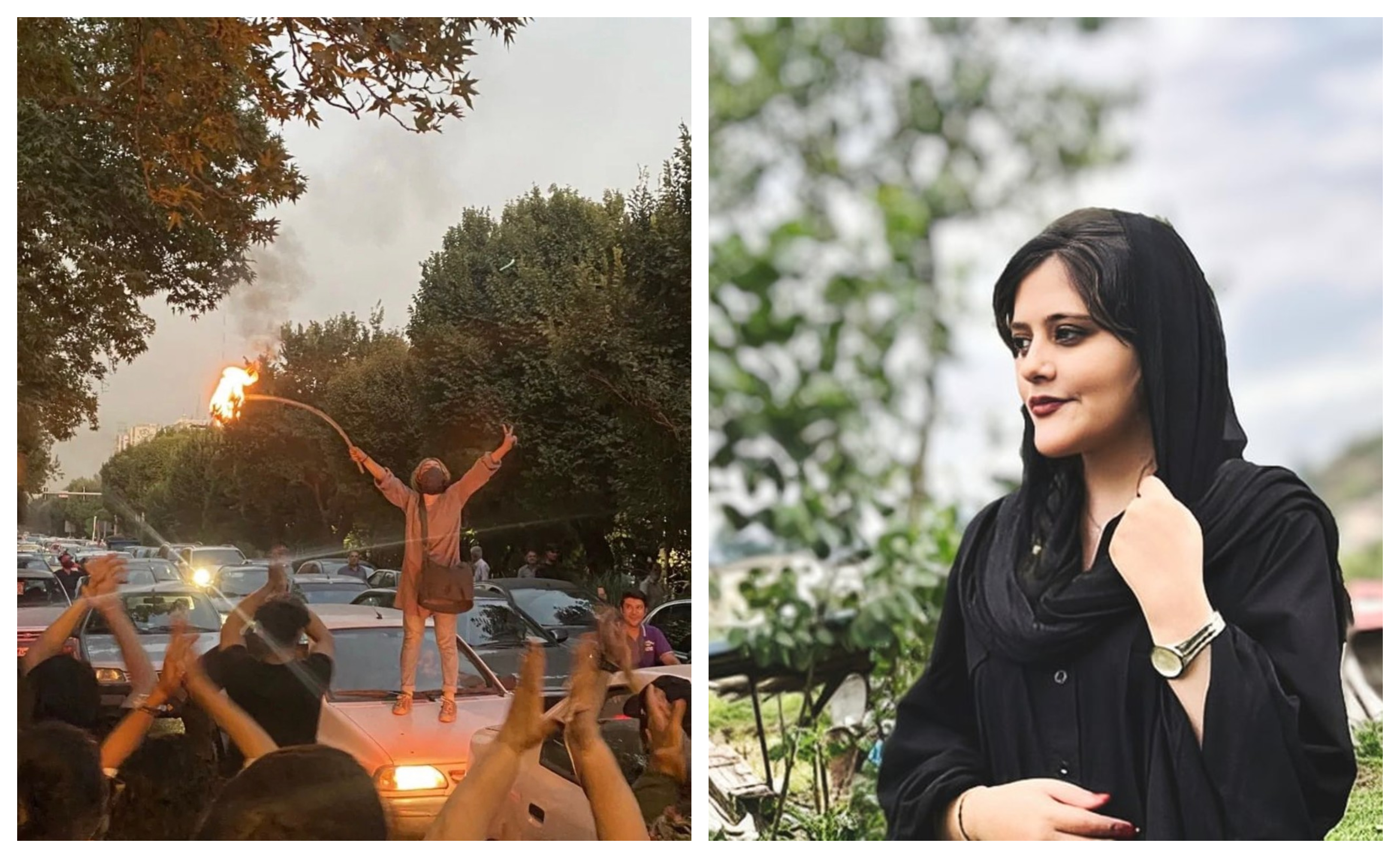 Femeile din Iran își ard hijaburile. Proteste uriașe după ce Masha Amini a murit pentru ca nu își legase corect vălul