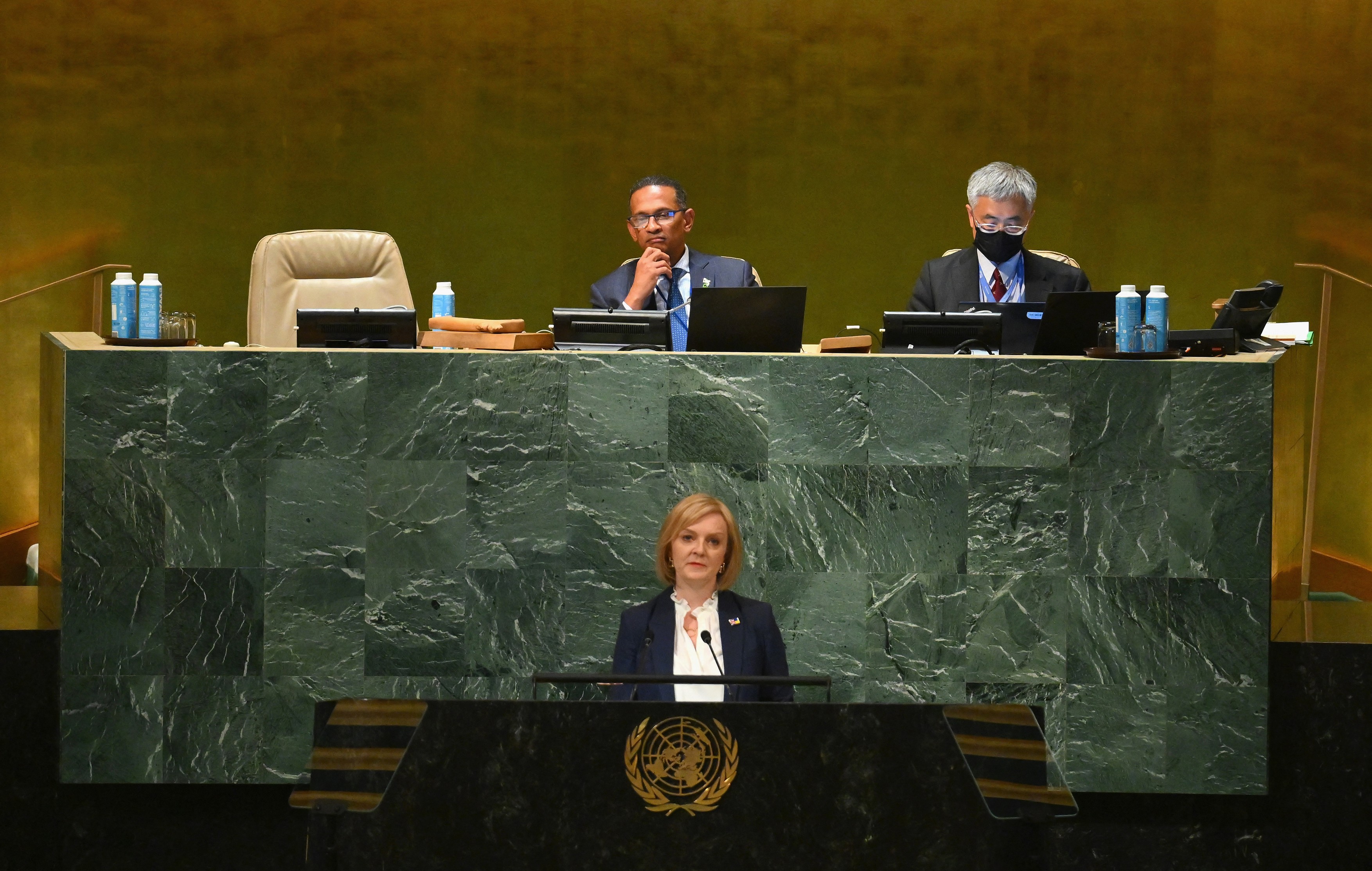 Liz Truss a promis la ONU ajutor militar pentru Ucraina până la victorie și a cerut crearea unui „NATO economic”