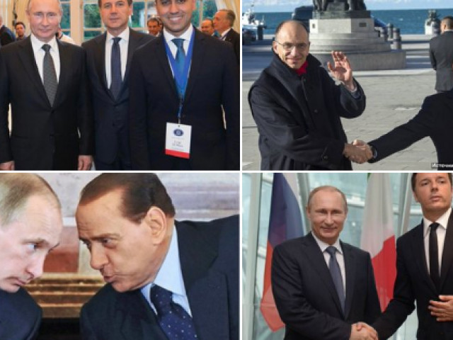 La Russia Interferisce Nelle Elezioni Italiane. Foto Di Leader Politici ...