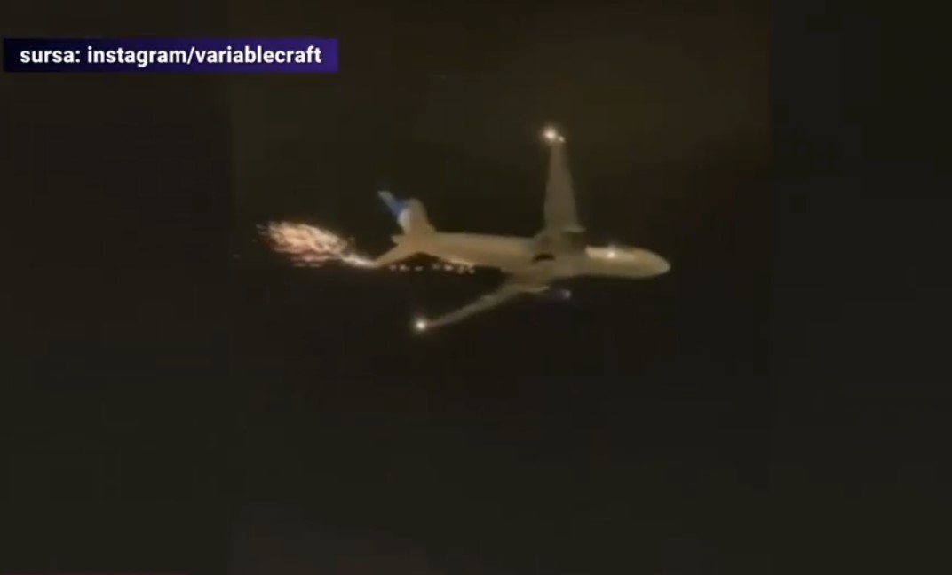 VIDEO Un avion cu peste 200 de pasageri la bord a început să se dezintegreze în aer, la scurt timp după decolare
