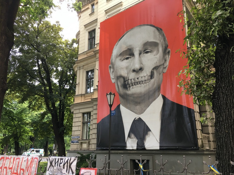 Anti-War Anti-Putin Posters in Riga