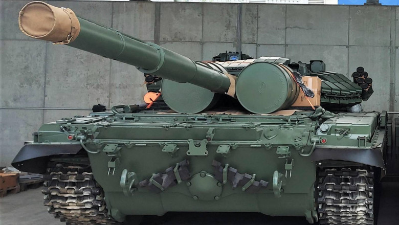 tanc T-72 Avenger cumpărat de cehi pentru Ucraina în cadrul unei campanii de strângere de fonduri pentru Kiev