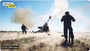soldati ucraineni trag cu un obuzier