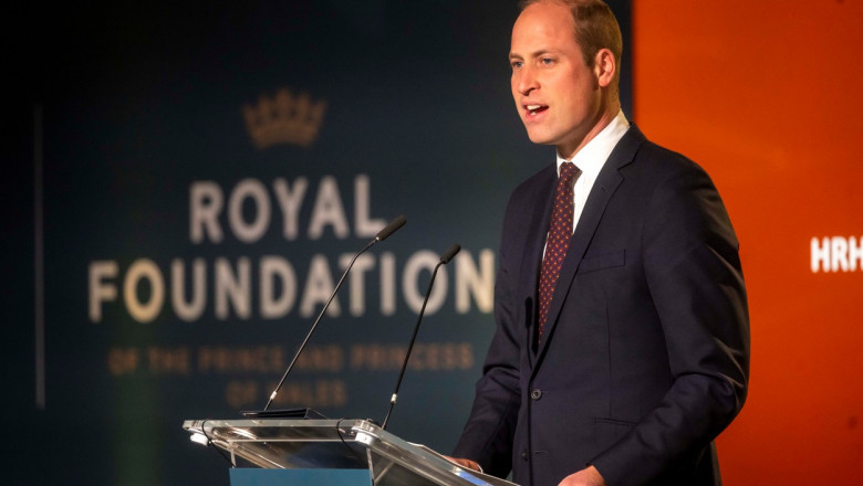 Prințul William vorbește la un eveniment al Royal Foundation
