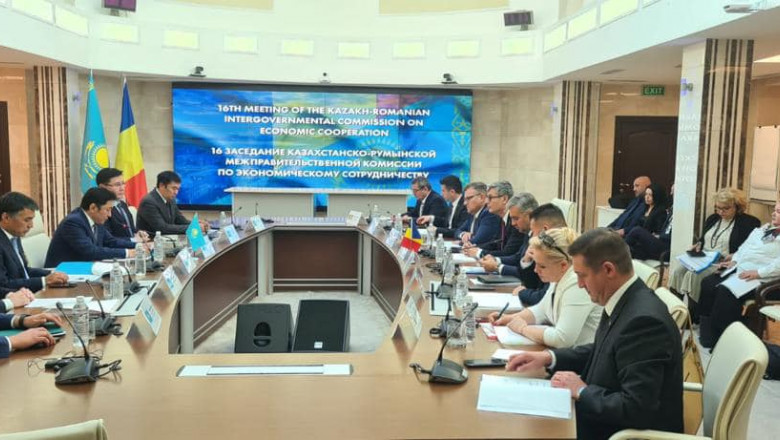 virgil popescu la discutii in kazahstan
