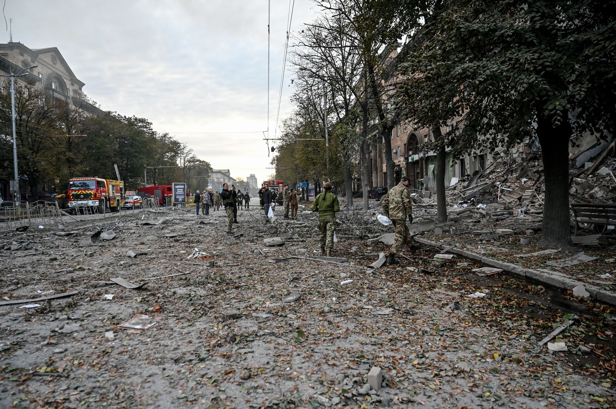 Rușii au atacat cu rachete Odesa și Zaporojie. O centrală termică din Vinița a fost lovită cu drone kamikaze iraniene
