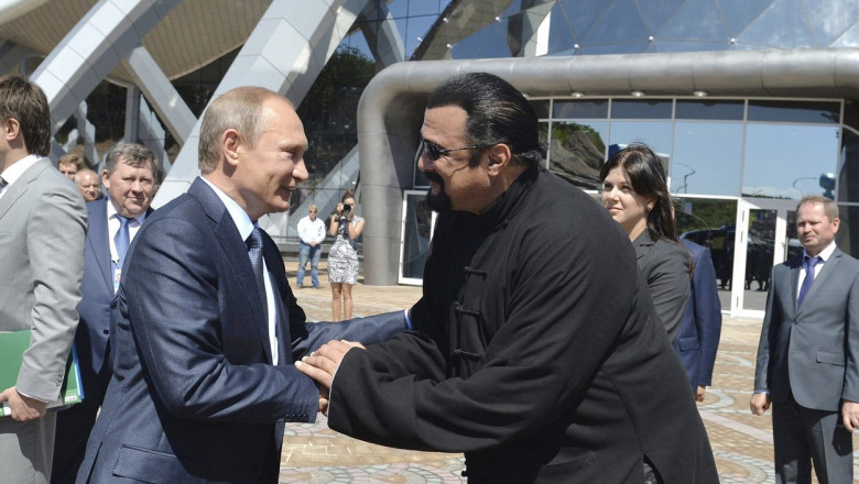 Vladimir Putin Meets Actor Steven Seagal