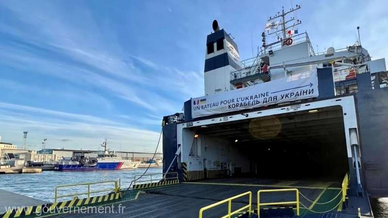 Nava cu ajutoare umanitare franceze pentru Ucraina nu mai ajunge marţi în portul Agigea