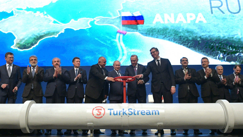 Launching ceremony for TurkStream gas pipeline in Istanbul