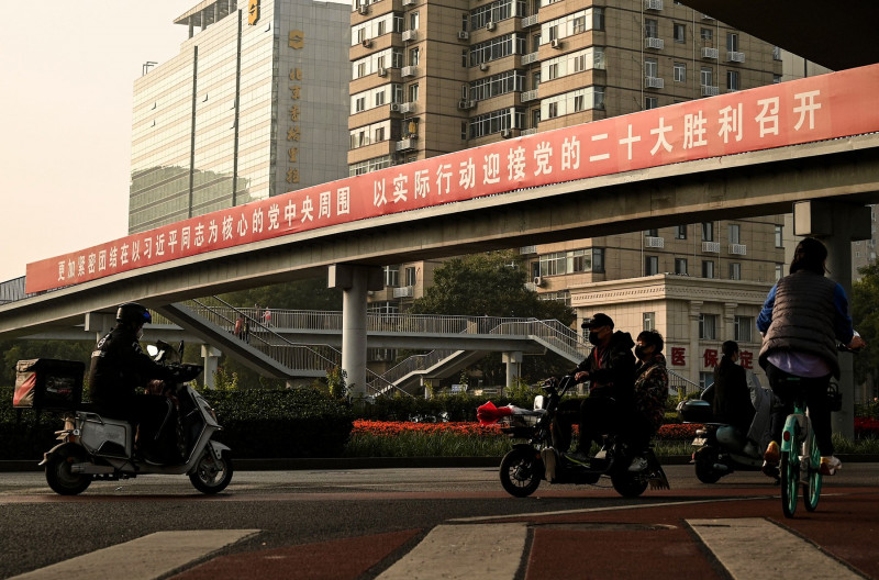 La Beijing are loc al 20-lea congres al Partidului Comunist Chinez (PCC), unde va fi reales secretar general Xi Jinping. Foto Profimedia (13)