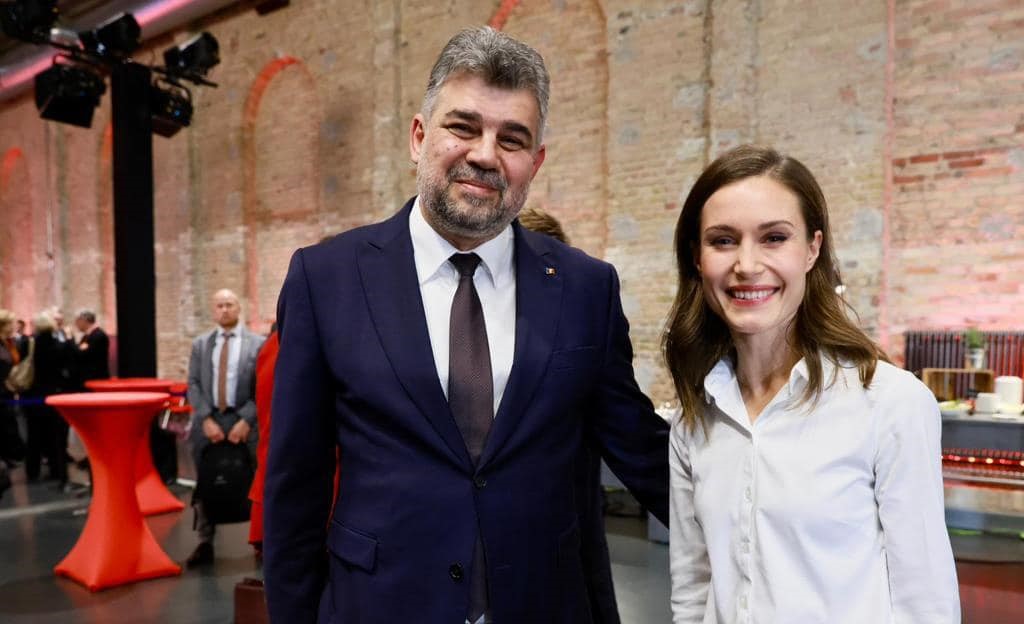Marcel Ciolacu s-a întâlnit cu celebra Sanna Marin, premierul Finlandei