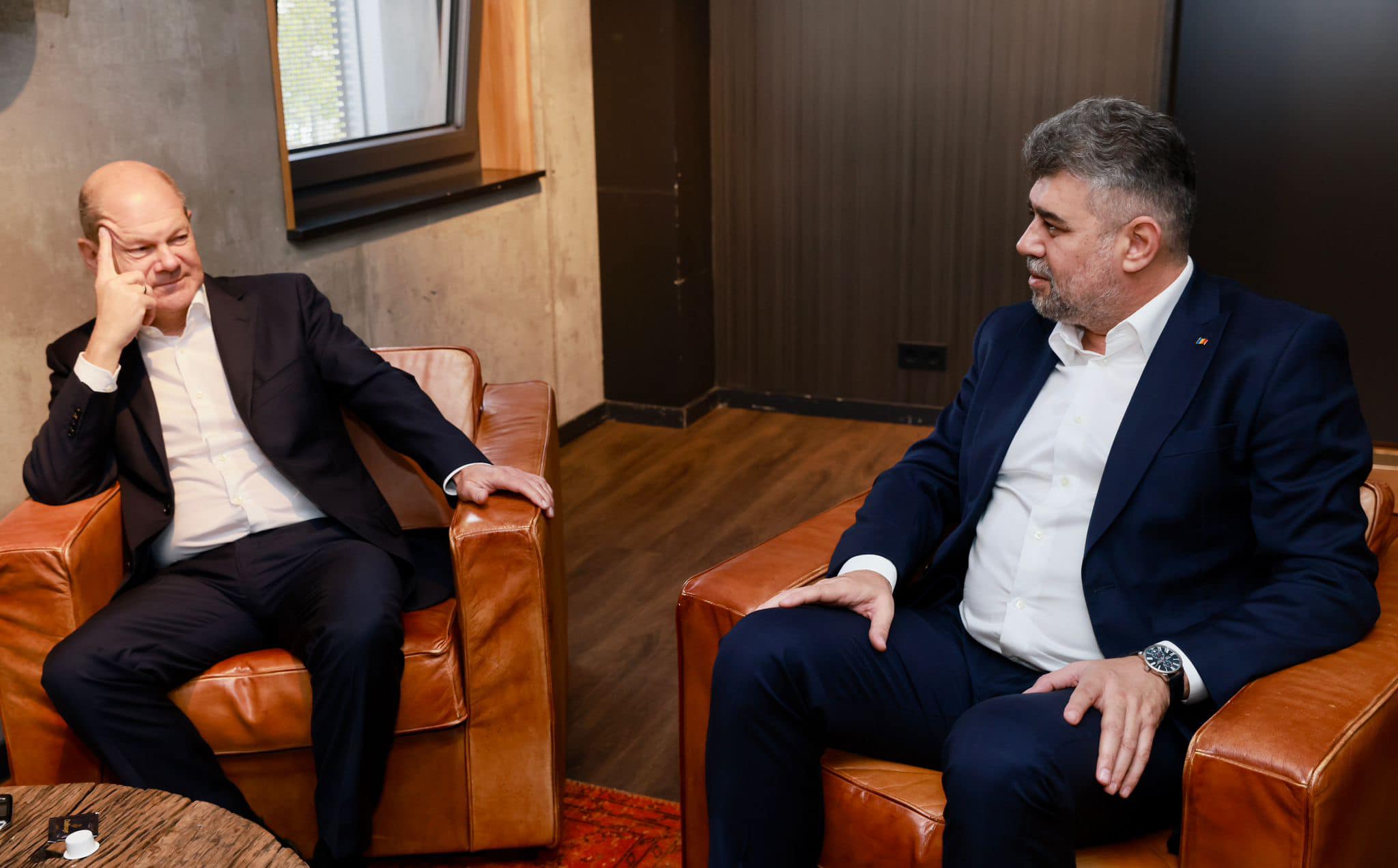 Marcel Ciolacu s-a întâlnit cu Olaf Scholz: „Un model pentru PSD”