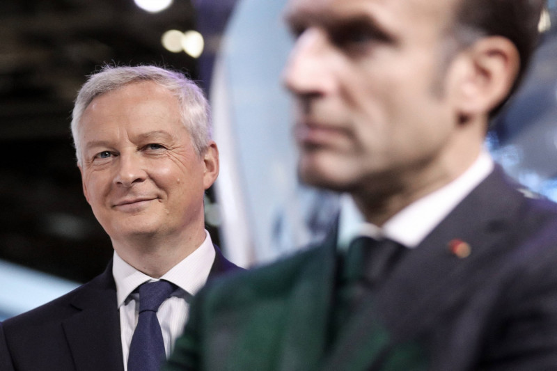 Bruno Le Maire și Emmanuel Macron