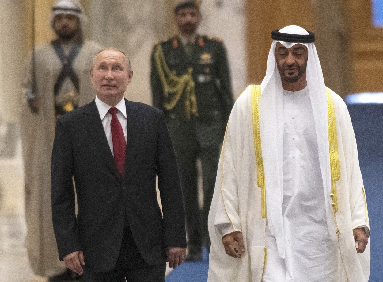 Președintele Emiratelor Arabe Unite, șeicul Mohammed bin Zayed al-Nahyan, se întâlnește azi cu Vladimir Putin