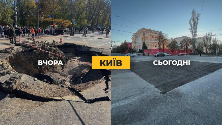 intersectie reparata in kiev