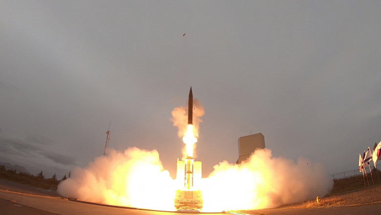 launch of the Arrow-3 hypersonic anti-ballistic missile at an undisclosed location in Alaska