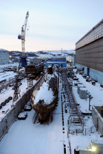 First Soviet nuclear submarine Leninsky Komsomol