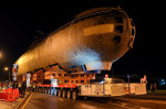 Russia: K-3 Leninsky Komsomol nuclear submarine transported to Naval Glory Museum in Kronshtadt