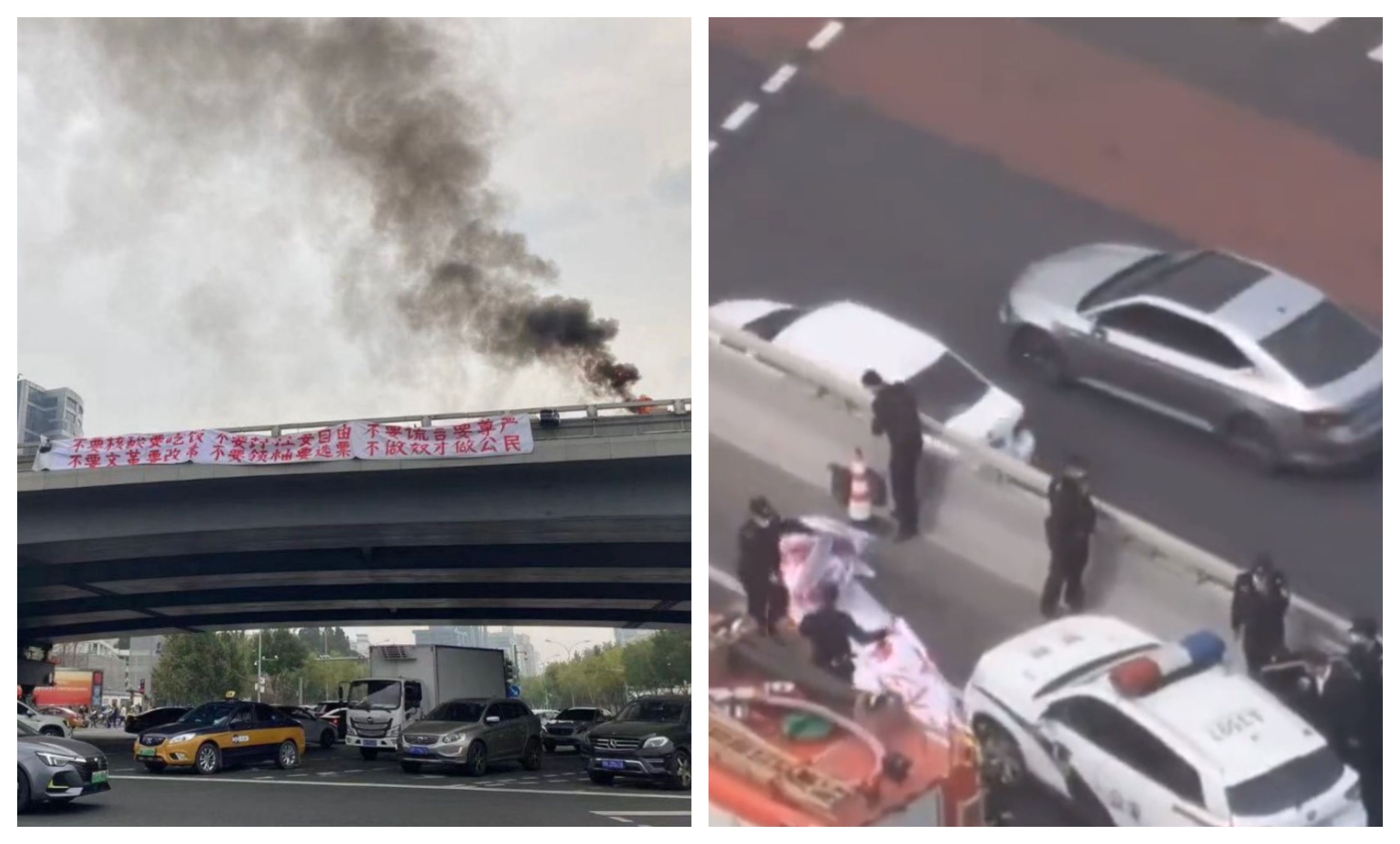 Protest rar întâlnit pe străzile din Beijing împotriva liderului chinez. „Înlăturați-l pe dictatorul și trădătorul național Xi Jinping”