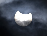 Partial solar eclipse, Stockholm, Sweden - 25 Oct 2022