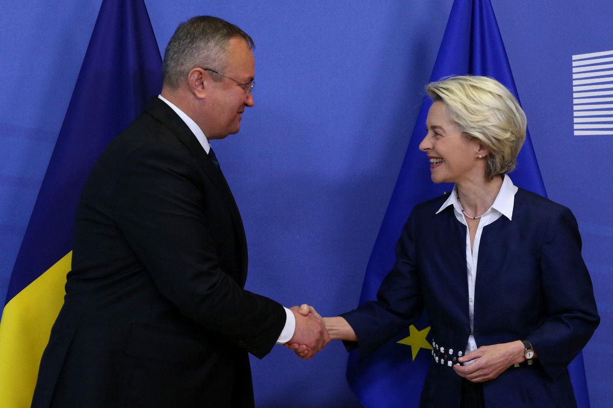 Nicolae Ciucă a vorbit cu Ursula von der Leyen despre înlocuirea plafonului de 9,4% pentru pensii din PNRR
