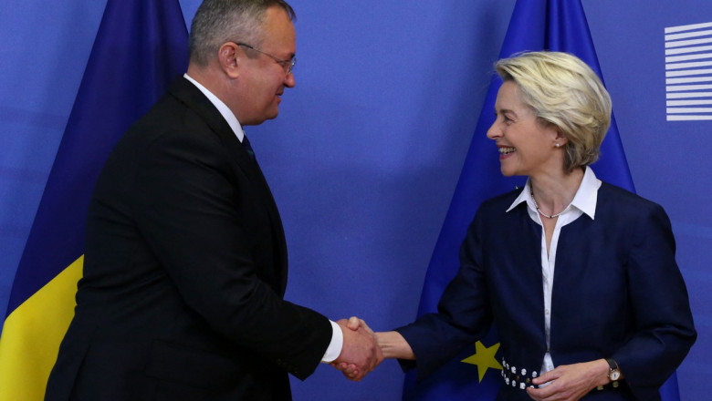 Premierul Nicolae Ciucă s-a întâlnit cu președinta Comisiei Europene, Ursula von der Leyen.