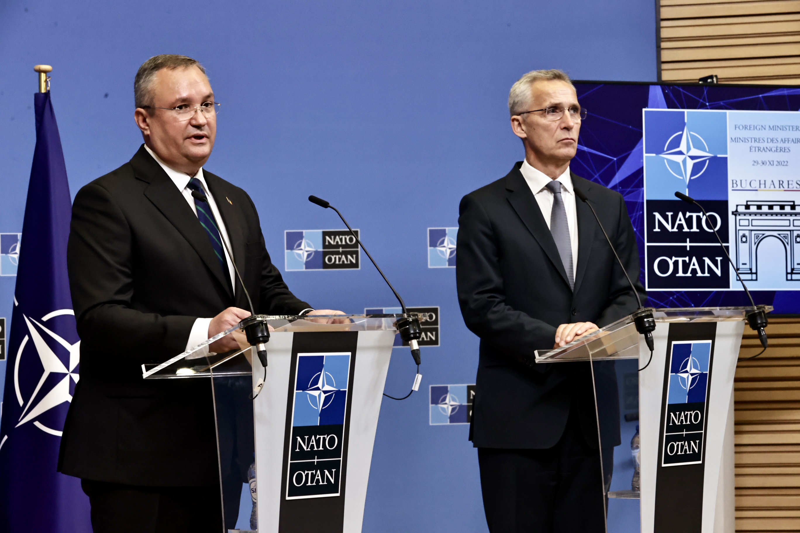 Ciucă, întâlnire cu șeful NATO: Am accentuat necesitatea ca NATO să monitorizeze atent în continuare situaţia din Marea Neagră