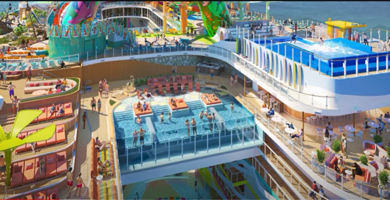 icon of the seas - piscina suspendata