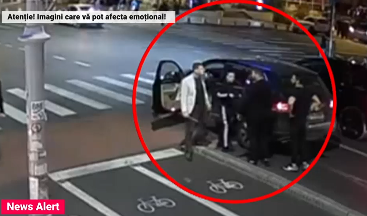 VIDEO: Amenințări cu sabia pe Calea Victoriei, după o șicanare în trafic. Agresorul a fost reținut
