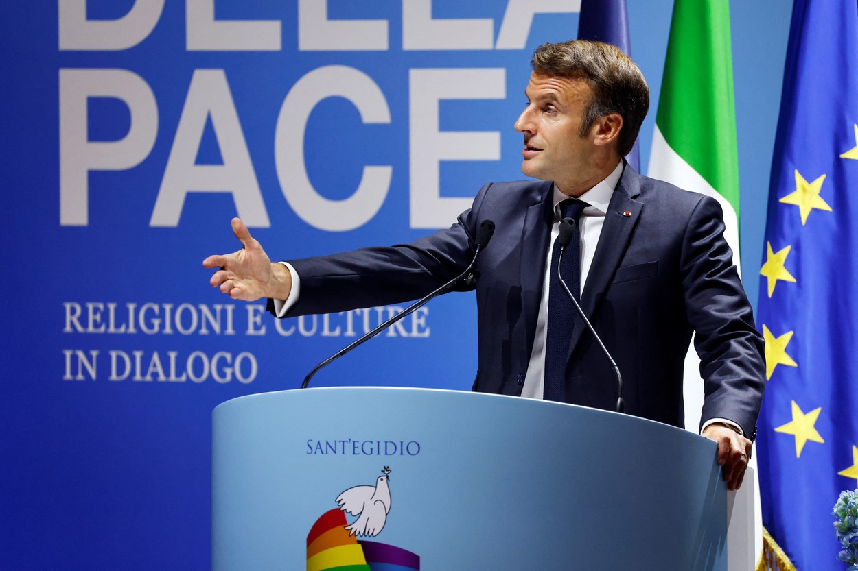 Macron: Pacea se construieşte cu celălalt, care este inamic astăzi, în jurul unei mese