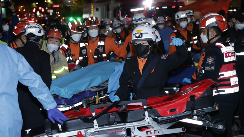 149 confirmed dead in Halloween stampede in Seoul's Itaewon, Seoul, South Korea - 30 Oct 2022