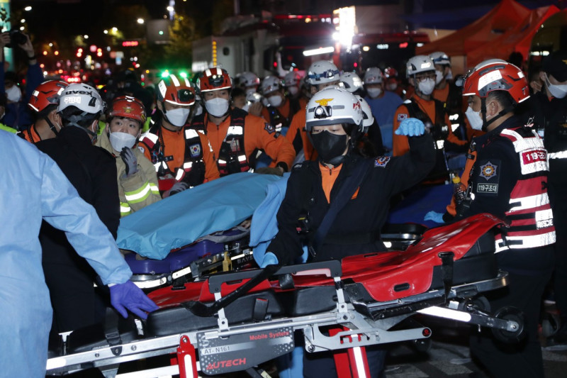 149 confirmed dead in Halloween stampede in Seoul's Itaewon, Seoul, South Korea - 30 Oct 2022