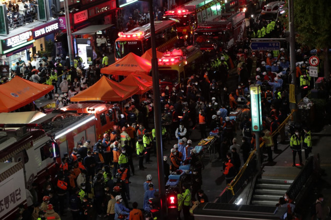 149 confirmed dead in Halloween stampede in Seoul's Itaewon, Seoul, South Korea - 30 Oct 2022