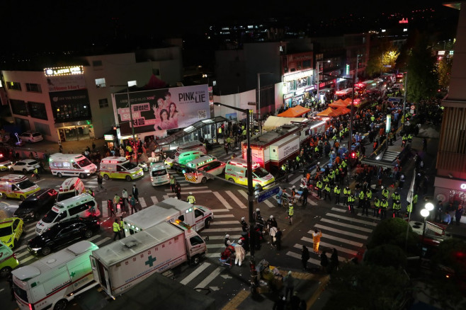 149 confirmed dead in Halloween stampede in Seoul's Itaewon, Seoul, South Korea - 30 Oct 2022