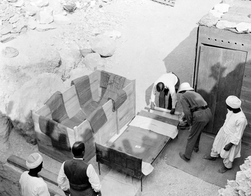 Discovery of King Tutankhamun's Tomb, Valley of the Kings, Luxor, Egypt - Nov 1922