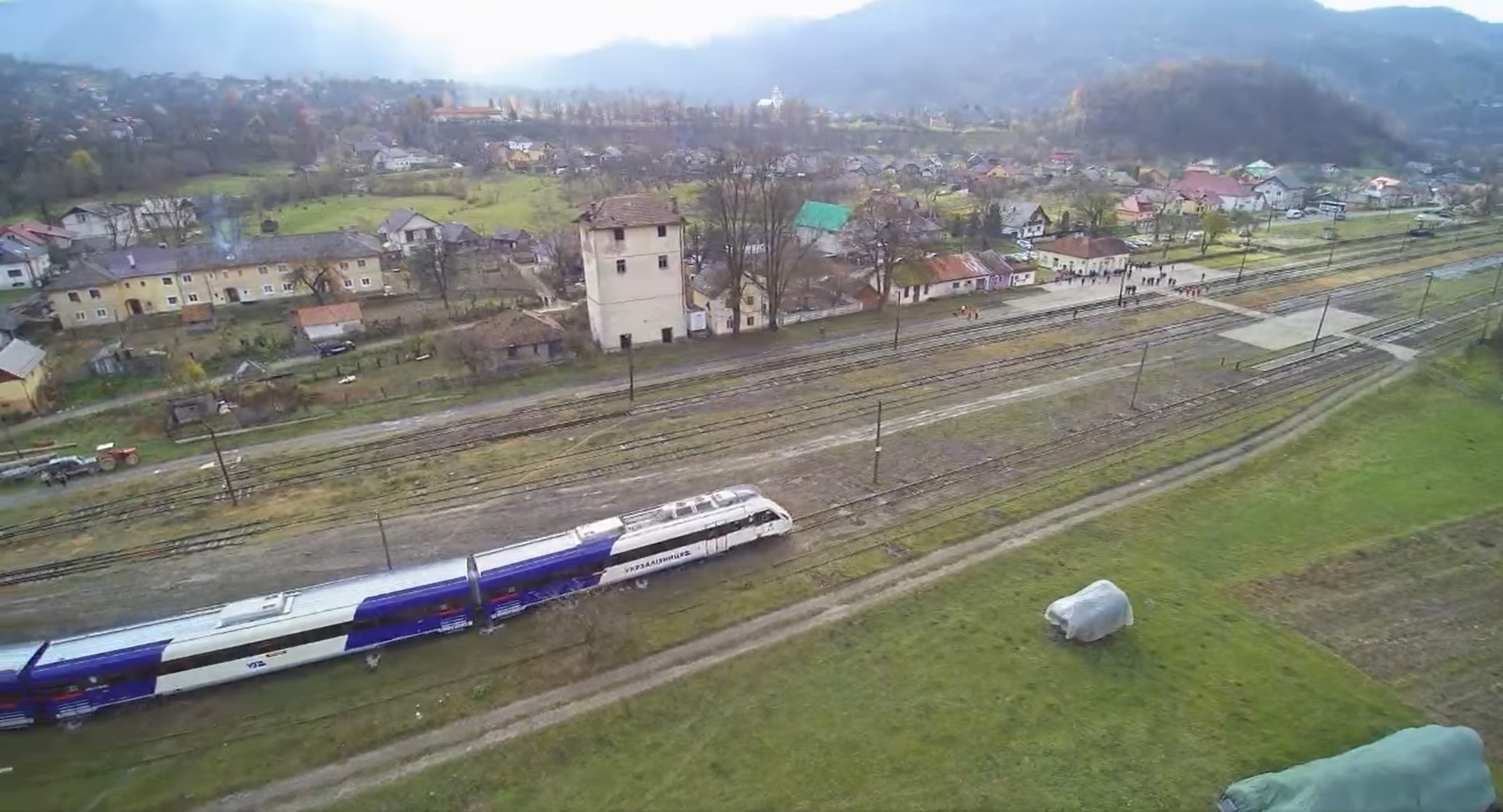 VIDEO Un tren ucrainean a făcut o cursă de probă între Berlibas și Valea Vișeului pentru prima dată în ultimii 16 ani