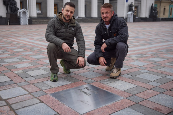 Hollywood Celebrity Sean Penn Meets with Ukrainian President Zelenskyy in Kyiv